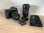 Canon 80D + 18-55EFS + 55-220EFS + filterkit + 2 Batterijen, Audio, Tv en Foto, Fotocamera's Digitaal, Ophalen, Zo goed als nieuw