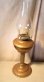 Belle lampe à huile ancienne en cuivre - 49 cm, Antiquités & Art, Enlèvement ou Envoi