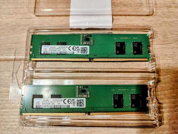 SAMSUNG DDR5 4800 16Gb  ( 2x8)  beschikbaar voor biedingen