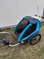 Thule fietskar coaster XT (2kinderen), Vélos & Vélomoteurs, Enlèvement, Utilisé, Pliable, Remorque pour enfant