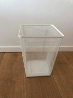 Prullenmand, wit, Huis en Inrichting, Woonaccessoires | Prullenbakken, Ophalen, Zo goed als nieuw, Metaal, Minder dan 50 cm