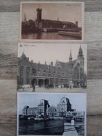 Postkaarten van de stations van Oostende en brugge, Verzamelen, Spoorwegen en Tram, Ophalen of Verzenden