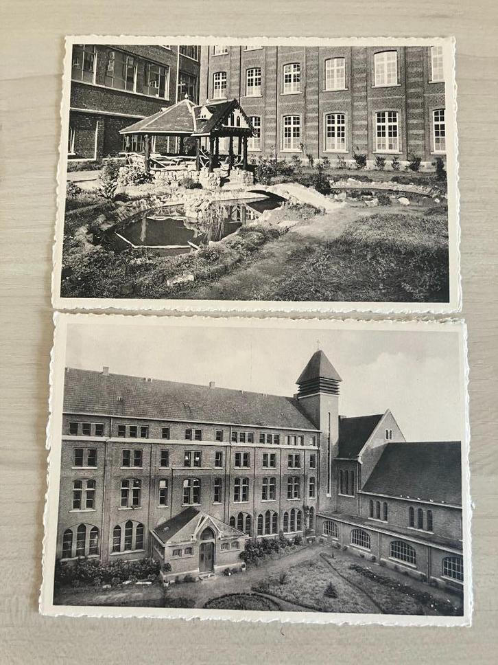 2 oude postkaarten Damiaancollege Aarschot, Verzamelen, Postkaarten | België, Ongelopen, Vlaams-Brabant, Ophalen of Verzenden