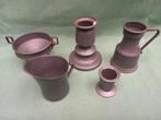 5 tinnen potjes, Antiek en Kunst, Ophalen
