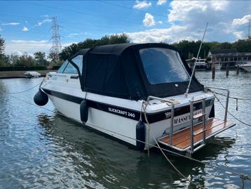 Te koop boot cabincruiser Slickcraft 240 met Volvo Penta, Watersport en Boten, Motorboten en Motorjachten, Ophalen, Gebruikt, 6 tot 9 meter
