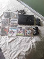 Playstation 3 (slim) + 2 controllers + games, Games en Spelcomputers, Spelcomputers | Sony PlayStation 3, Met 2 controllers, Gebruikt