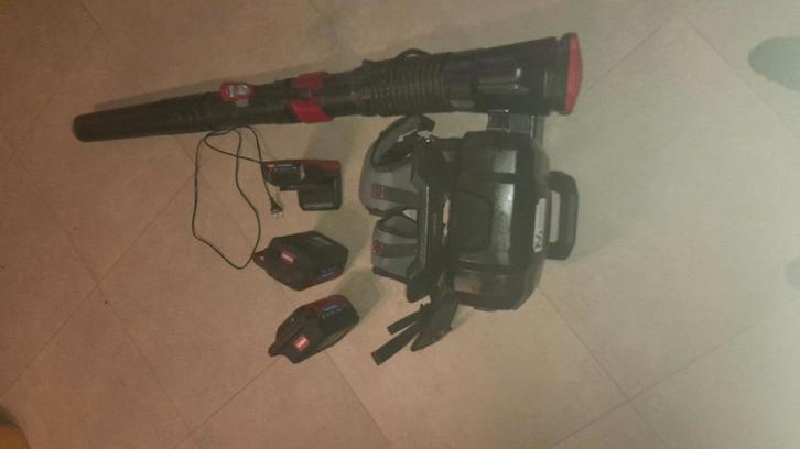 Rugblazer op accu toro, Tuin en Terras, Bladblazers, Zo goed als nieuw, Ruggedragen, Accu, Ophalen