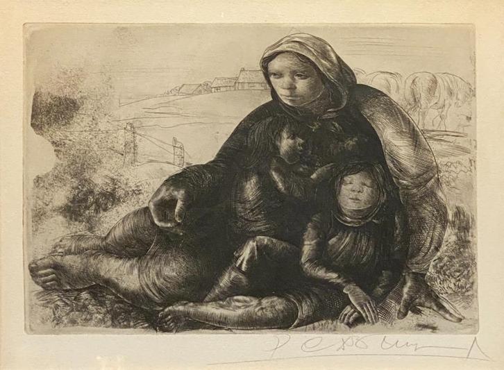 Ets G.C.De Bruyne, Antiek en Kunst, Kunst | Etsen en Gravures, Ophalen