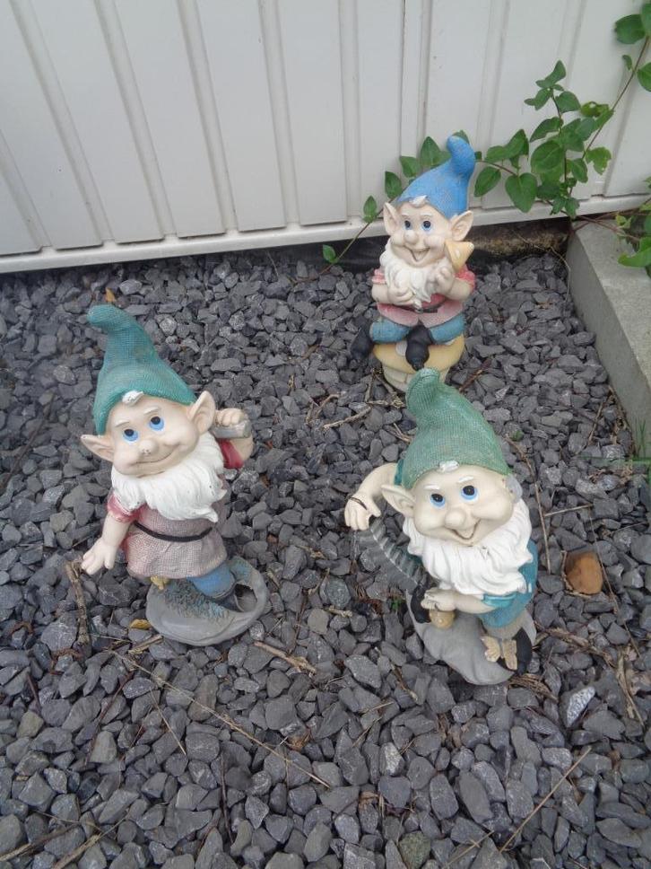 Sculptures de jardin classiques en béton ou lutins, Jardin & Terrasse, Statues de jardin, Utilisé, Nain de jardin, Béton, Enlèvement ou Envoi