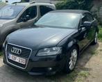 Audi A3 Cabriolet 2.0Tdi, Auto's, Voorwielaandrijving, Cabriolet, Zwart, Leder