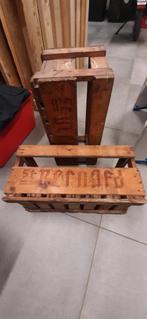 Twee vintage kisten St Bernard, Huis en Inrichting, Woonaccessoires | Kisten, Ophalen, Gebruikt