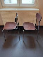 2 vintage Formica stoelen uit de jaren 70., Huis en Inrichting, Ophalen, Gebruikt