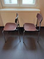 2 vintage Formica stoelen uit de jaren 70., Huis en Inrichting, Stoelen, Ophalen, Gebruikt