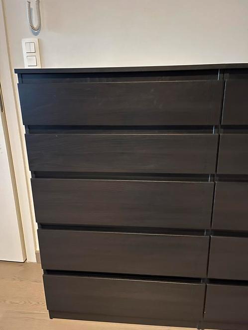 Bijna nieuw bruin dressoir KULLEN IKEA, Huis en Inrichting, Kasten | Ladekasten, Zo goed als nieuw, 100 tot 150 cm, 50 tot 100 cm