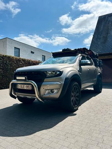 FORD RANGER MET DAKTENT EN TOEBEHOREN., Autos, Cuir, Achat, 5 cylindres, Automatique