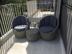 Terras stoelen en tafeltje, Tuin en Terras, Kunststof, Gebruikt, Ophalen