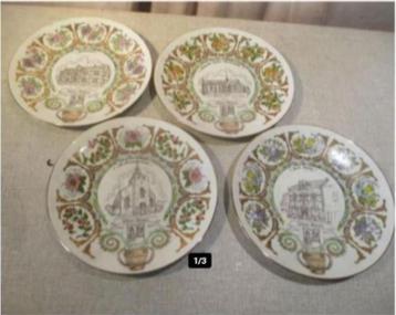 4 Prachtige Porseleine Borden - Veltem-Beisem - Limoges beschikbaar voor biedingen
