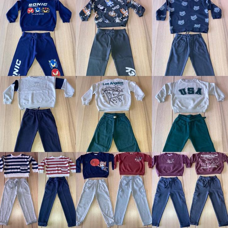 Jogging pakket/maat 110/11 setjes/Merk zara & H&M & Mango., Kinderen en Baby's, Kinderkleding | Maat 110, Zo goed als nieuw, Jongen of Meisje