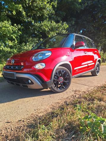 Fiat 500L Edition Red 2021 28dkm Gekeurd, Autos, Fiat, Rouge, Achat, Boîte manuelle, Noir