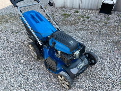 Grasmaaiers Hyundai 196cc 51cm Elektr. Starter - als nieuw !, Tuin en Terras, Grasmaaiers, Zo goed als nieuw, Benzine-grasmaaier