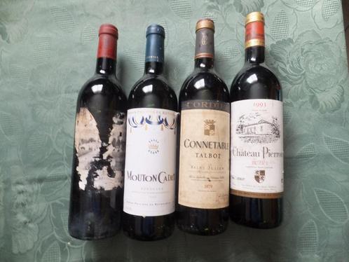 4 bouteilles  vin rouge, Collections, Vins, Neuf, Vin rouge, France, Enlèvement ou Envoi