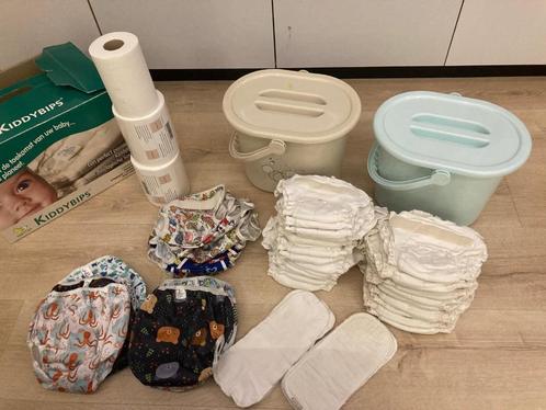 Kiddybips - Pakket herbruikbare luiers, Kinderen en Baby's, Badjes en Verzorging, Zo goed als nieuw, Overige typen, Overige merken