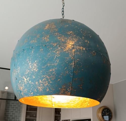 Prachtige lamp industriële stijl, Huis en Inrichting, Lampen | Hanglampen, Metaal, Ophalen