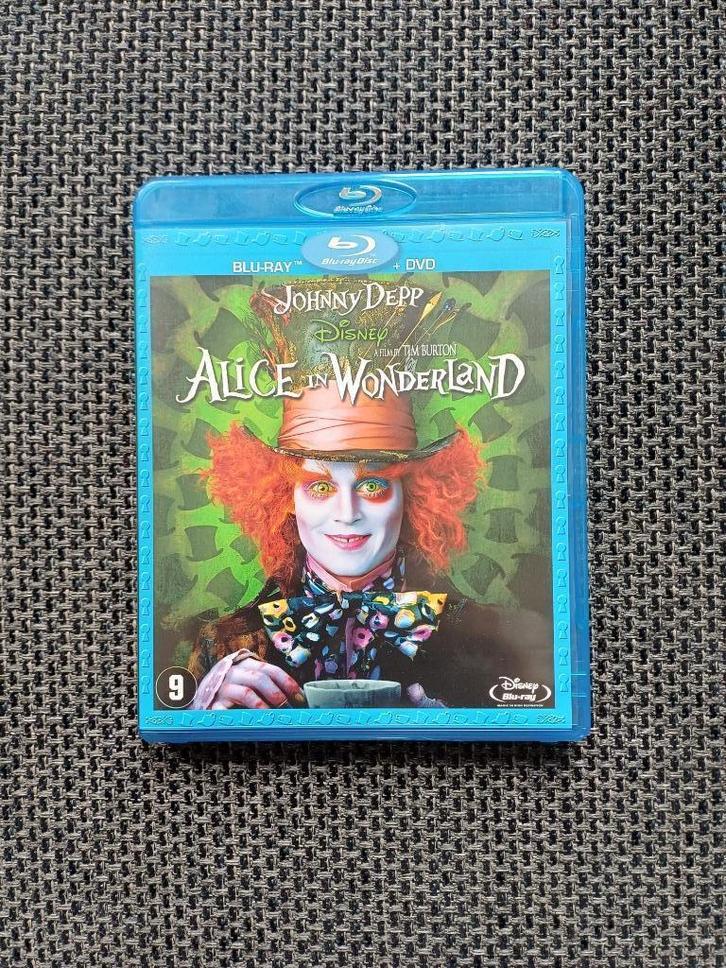 Blue-Ray + DVD: Alice in wonderland (Tim Burton), Cd's en Dvd's, Blu-ray, Zo goed als nieuw, Klassiekers, Ophalen of Verzenden