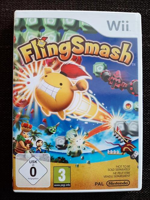 Wii FlingSmash (compleet), Games en Spelcomputers, Games | Nintendo Wii, Zo goed als nieuw, Ophalen of Verzenden