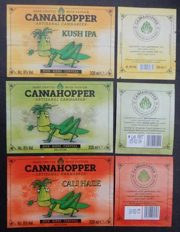 Étiquettes de bière Cannahopper série  8p7