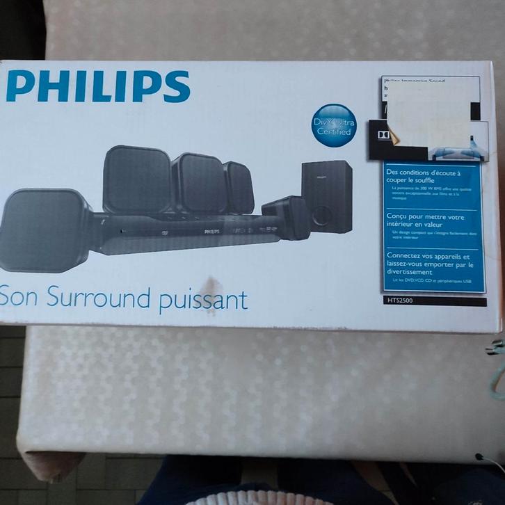 Ensemble home-cinéma Philips (neuf), Audio, Tv en Foto, Home Cinema-sets, Nieuw, Dvd-speler, 5.1-systeem, 70 watt of meer, Philips