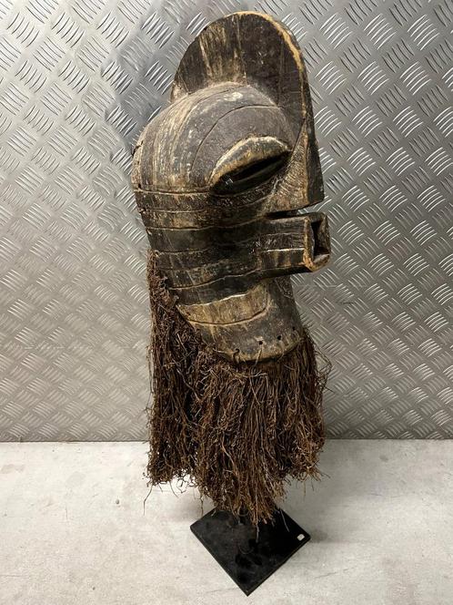 Masque Kifwebe Songye avec Socle, Antiquités & Art, Art | Sculptures & Bois, Enlèvement ou Envoi