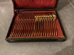 Dessetbestek Christofle vermeil - verguld  X12 bestek, Antiek en Kunst, Ophalen of Verzenden