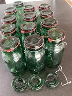 Glazen groene bokalen, Antiek en Kunst, Ophalen