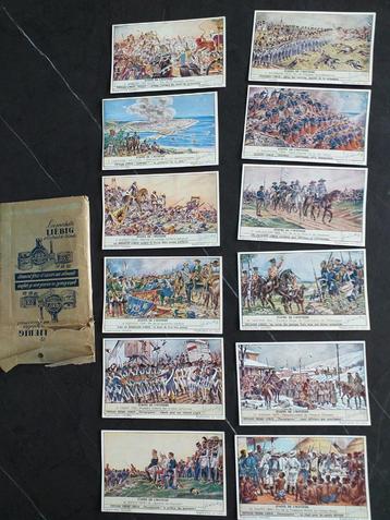 Petites cartes illustrées "Etapes de l'histoire" Liebig 1953