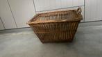 Vintage oude wasmand - linnenmand - mand, Ophalen, Zo goed als nieuw, Mand