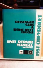 Chevrolet 1981 passenger cars &Light duty trucks, Livres, Autos | Livres, Chevrolet, Enlèvement ou Envoi