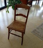 2 houten vooroorlogse retrostoelen, Huis en Inrichting, Stoelen, Ophalen, Twee, Bruin, Zo goed als nieuw