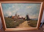 Groot canvasschilderij met 3 ongelukken (zie foto's)