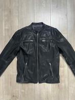 Superdry leren bikerjack, Kleding | Heren, Maat 52/54 (L), Zwart, Ophalen of Verzenden, Zo goed als nieuw