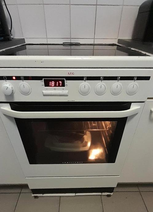 AEG 41016VI WN, Electroménager, Cuisinières, Utilisé, À Poser, 4 zones de cuisson, 85 à 90 cm, 60 cm ou plus, Gril, Enlèvement