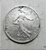 Monnaie argent France 1 franc 1916 semeuse, Timbres & Monnaies, Enlèvement ou Envoi, Monnaie en vrac, Argent, France