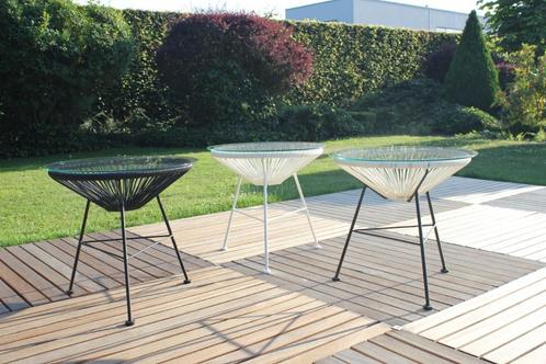 Nieuwe acapulcotafeltjes - diverse kleuren [UITVERKOOP], Tuin en Terras, Tuintafels, Nieuw, Rond, Metaal, Ophalen
