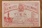 Noodgeld Rupelmonde 1918, Postzegels en Munten, Ophalen