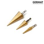 Trappenboor set 3 stuks 4mm tot 32mm, Ophalen of Verzenden, Materiaal