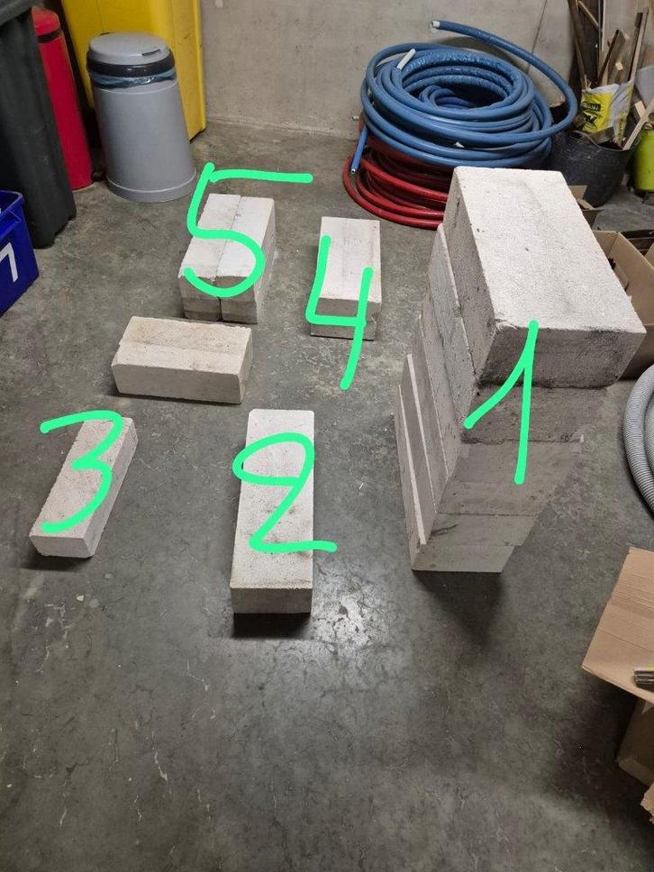 Blokken ytong in zeer goede staat, bouwoverschot., Doe-het-zelf en Bouw, Metselstenen, Nieuw, Overige typen, Ophalen