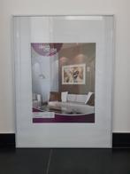 Grote zilveren fotolijst 60 x 80 cm, Ophalen, Gebruikt, 50 tot 75 cm, 75 cm of meer