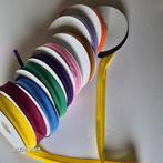 Set van 10 x 25 cm biaisband in verschillende kleuren, 2 cm, Verzenden, Nieuw, Lint, Band of Elastiek