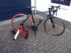 Trek Domane AL2 + Elite Novo Force, 28 inch, Zo goed als nieuw, 15 tot 20 versnellingen, 53 tot 57 cm