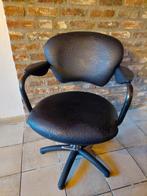 Kappersstoel, Ophalen, Gebruikt, Zwart, Eén